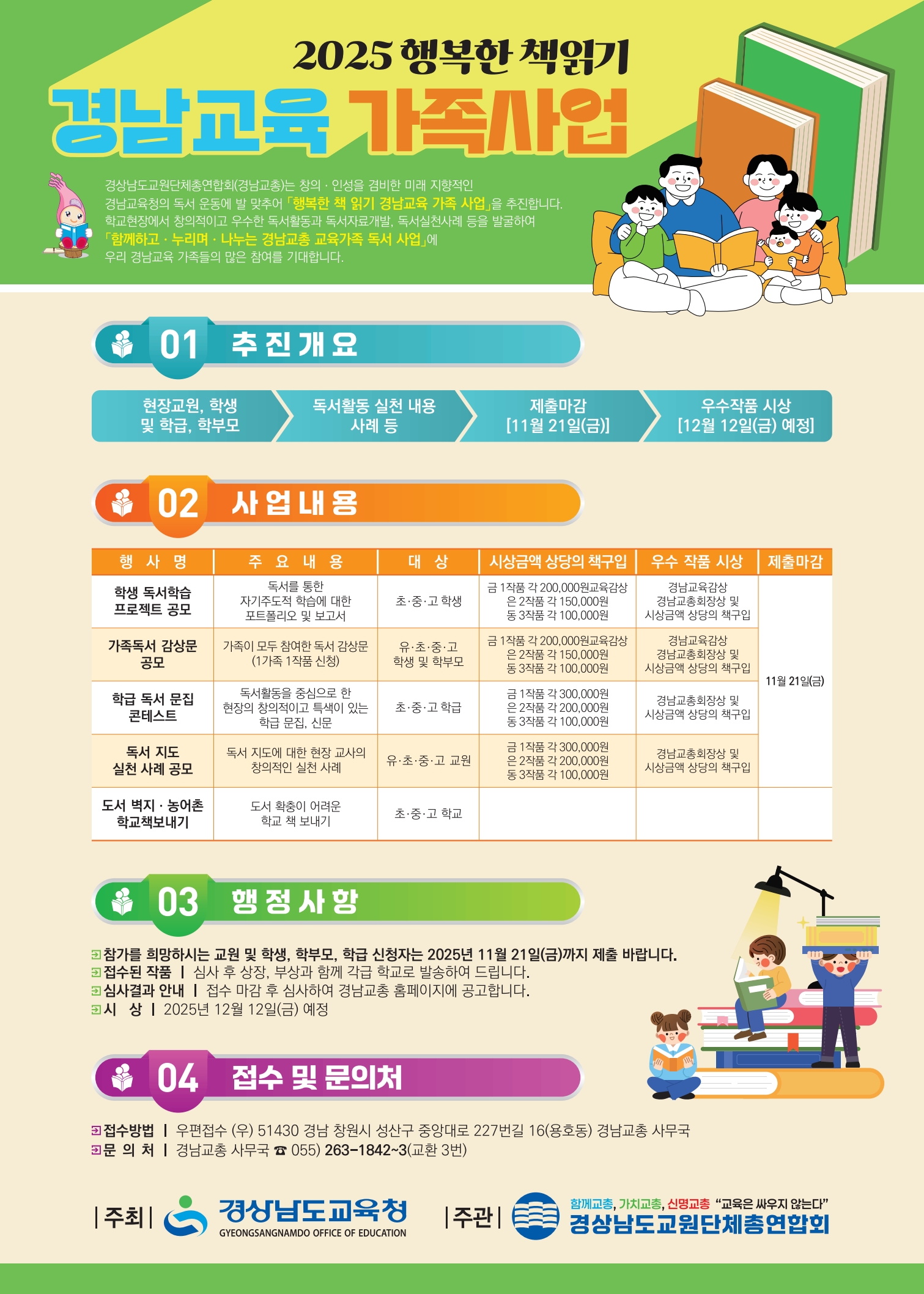 2025행복한 책 읽기 경남교육 가족 사업 포스터.jpg